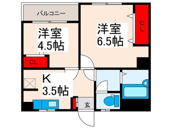 ﾀﾞｲﾔﾓﾝﾄﾞﾚｼﾞﾃﾞﾝｽ東日暮里第二の物件間取画像